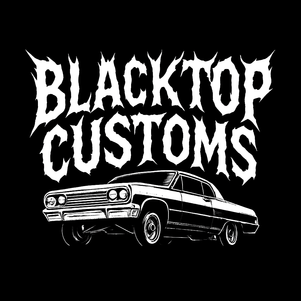 Blacktop customs stickers