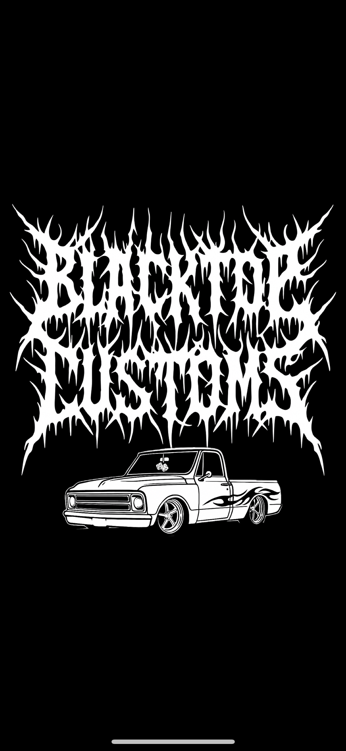 Blacktop customs stickers