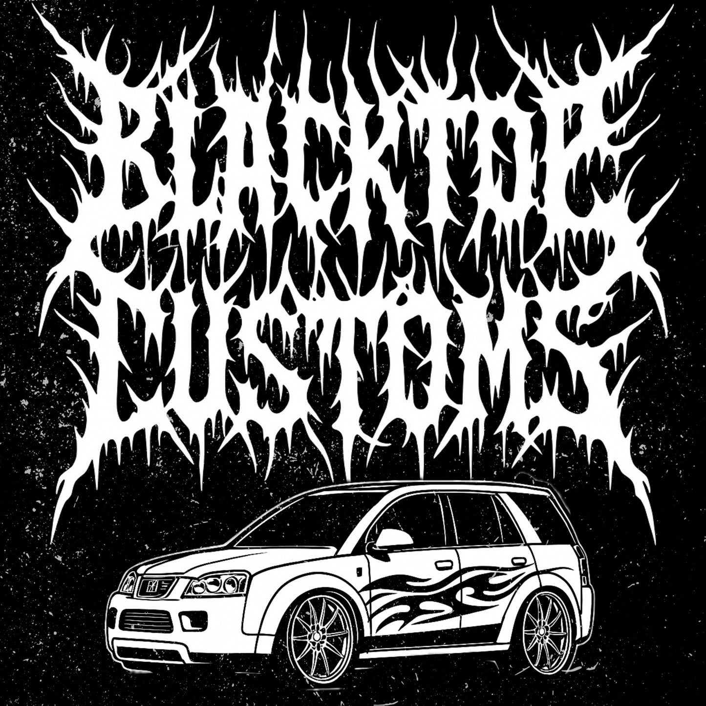 Blacktop customs stickers