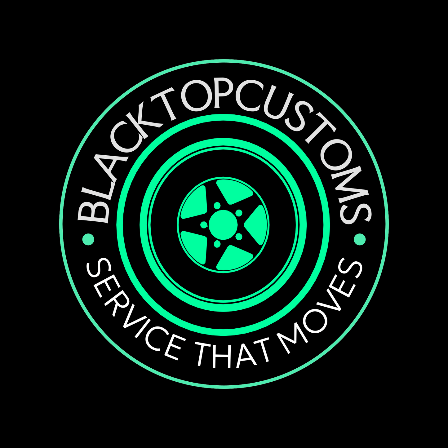 Blacktop customs stickers
